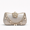Silver Swirl Clutch