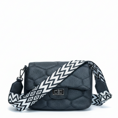 Pure Leather Shoulderbag Black