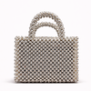 Silk Shell Silver Clutch